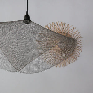 Handknitted Wire Mesh Chandelier Satu Lapis Design