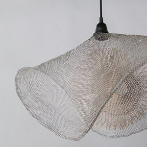 Handknitted Wire Mesh Chandelier Satu Lapis Design