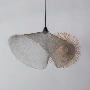 Handknitted Wire Mesh Chandelier Satu Lapis Design