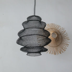 Handknitted Wire Mesh Chandelier Kiritana