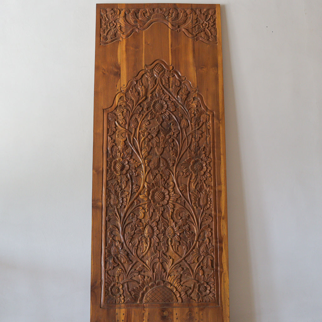 Hand Carved Door Flower Motif Roomi Design