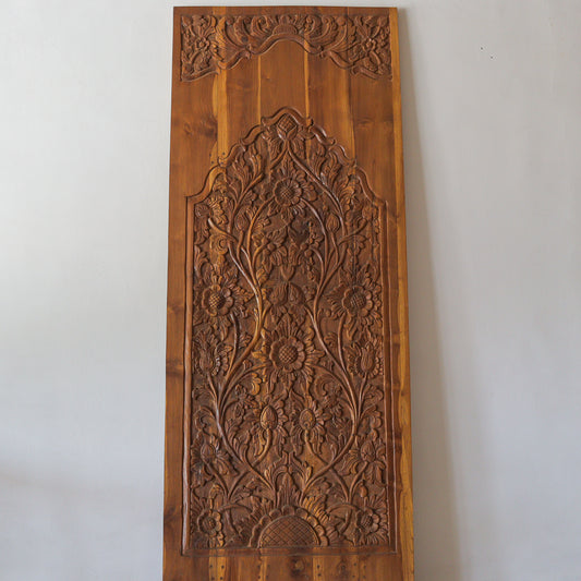 Hand Carved Door Flower Motif Roomi Design