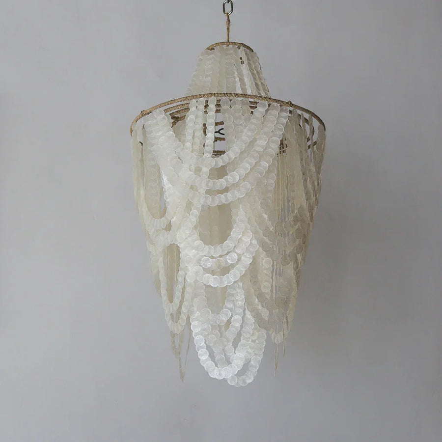 Handmade Capiz Shell Ceiling Light - Modern Chandelier – roomidecoration