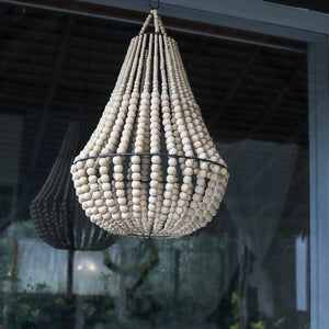 Beaded Chandelier Natural Diamond Shape