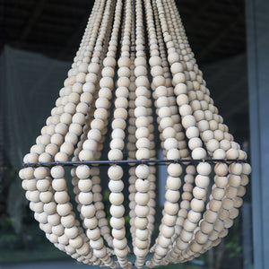 Beaded Chandelier Natural Diamond Shape