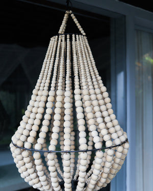 Beaded Chandelier Natural Diamond Shape
