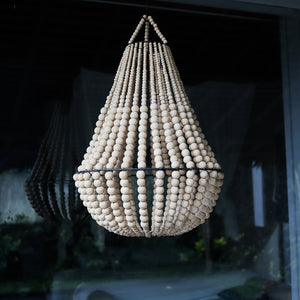 Beaded Chandelier Natural Diamond Shape