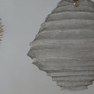 Handknitted Wire Mesh Chandelier Awan Dome Design