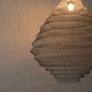 Handknitted Wire Mesh Chandelier Awan Dome Design