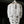 Handmade white wood bead chandelier in boho Balinese style, hanging indoors