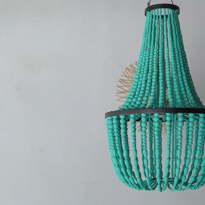 Green Tosca Beaded Chandelier Koko Design