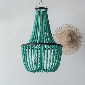 Green Tosca Beaded Chandelier Koko Design