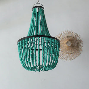 Green Tosca Beaded Chandelier Koko Design