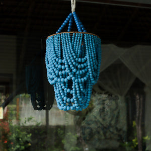 Beaded Chandelier Blue Roomi Design