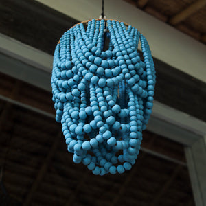 Beaded Chandelier Blue Roomi Design