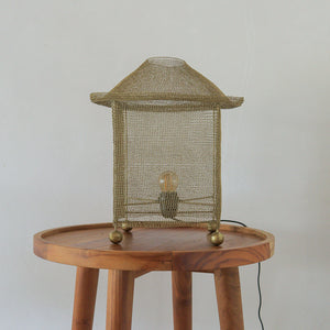 Chainmail Table Lamp Gold jolgo
