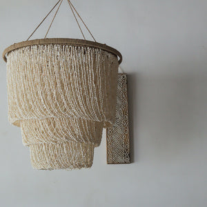 Bead Tiered Sea shell Chandelier