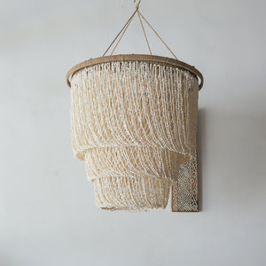 Bead Tiered Sea shell Chandelier