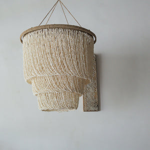 Bead Tiered Sea shell Chandelier