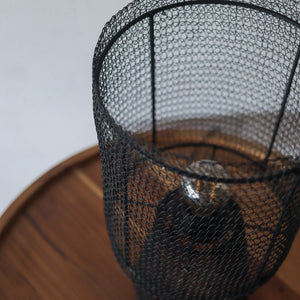 Black Wire Mesh Table Lamp Palas Mini