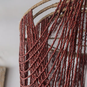 Beaded  Glass Chandelier Adzuki Bean Color