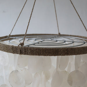 Capiz Shell Chandelier Natural Shape with frame