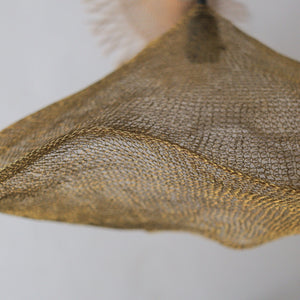Hand knitted Brass Wire Mesh Awan Ombak