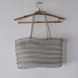 Wire Mesh Hand Woven Tote Bag Rose