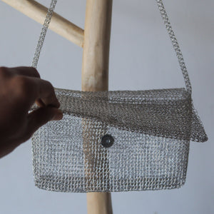 Wire Mesh Hand Knitted Shoulder Bag Melati