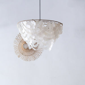 Capiz Shell Chandelier Nias