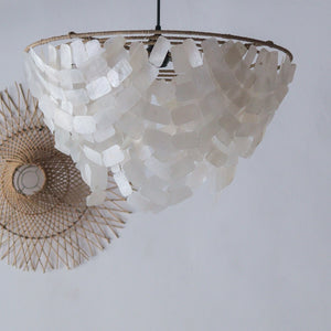 Capiz Shell Chandelier Nias