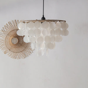 Capiz Shell Chandelier Tidore
