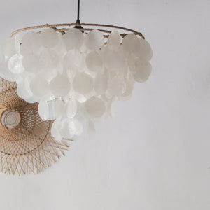 Capiz Shell Chandelier Tidore