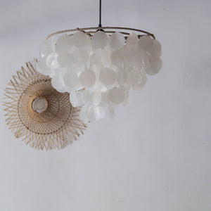Capiz Shell Chandelier Tidore