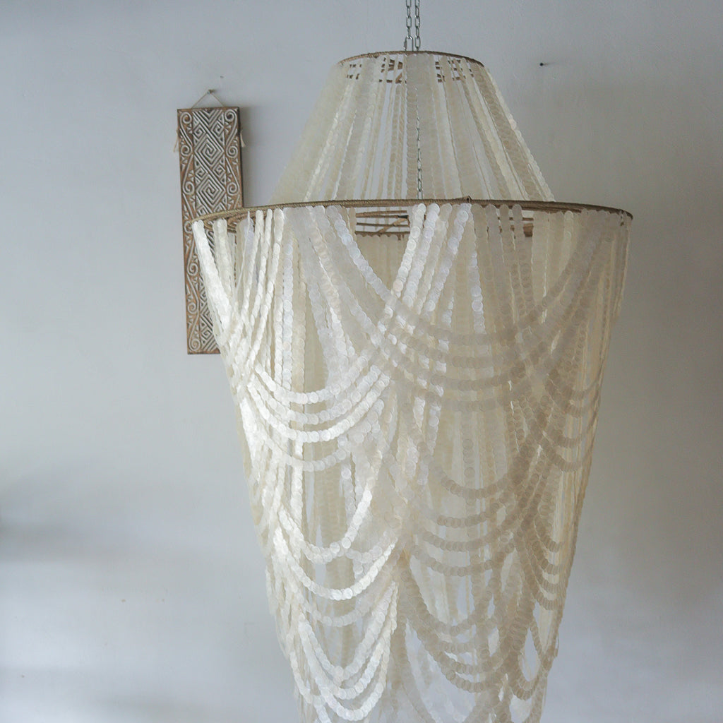 Capiz Shell Chandelier Rumba Large Design