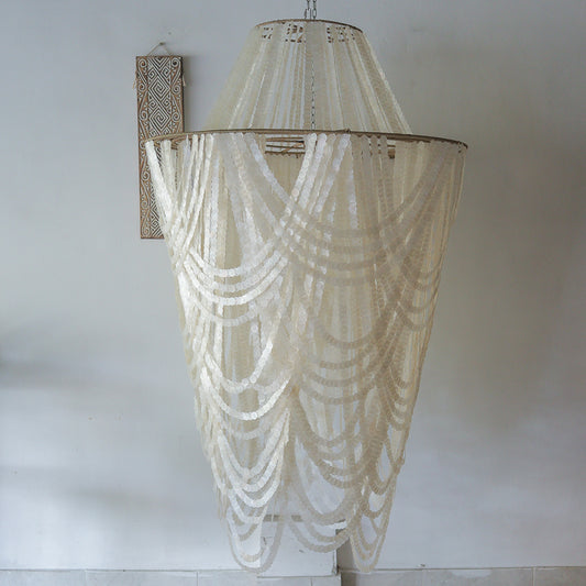 Capiz Shell Chandelier Rumba Large Design