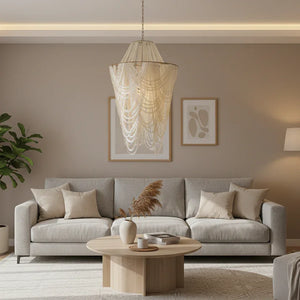 Capiz Shell Chandelier Rumba Large Design