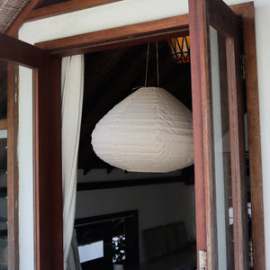 Linen pendant Light in beige color