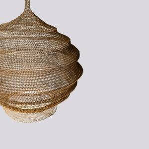 Gold Copper Mesh Pendant Lamp