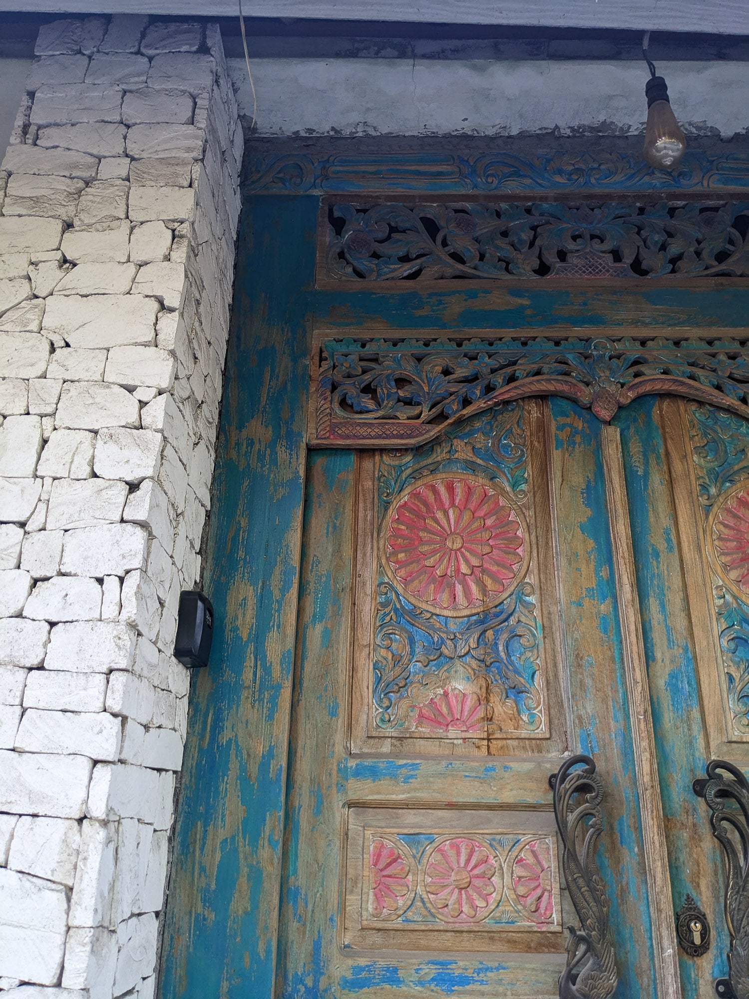 hand Carved Bali Door