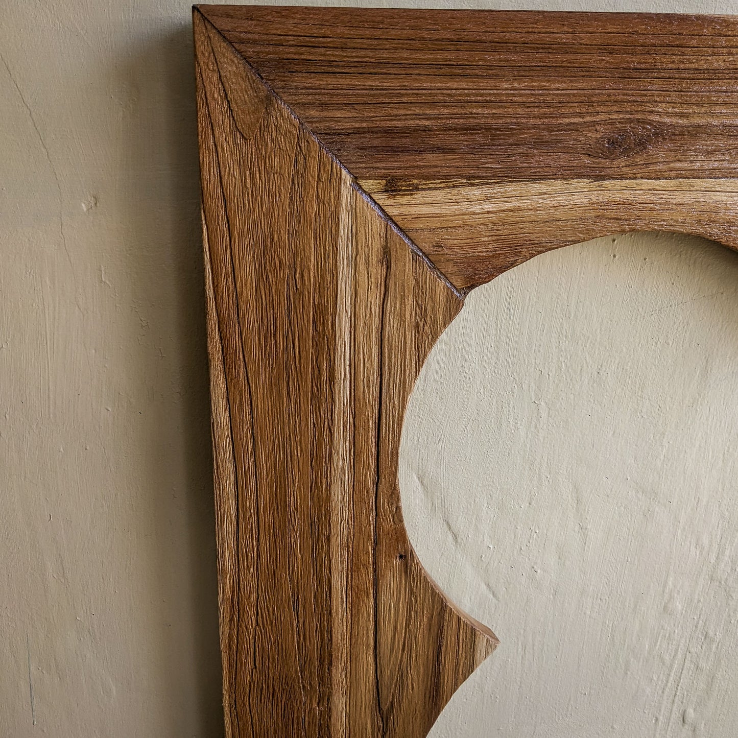 Arch Frame Mirror Teak Wood