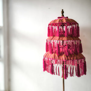 Triple Bali parasol in Pink Mini