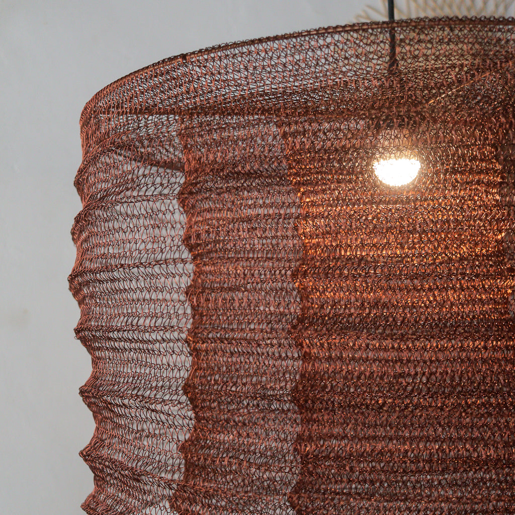 Copper Wire Mesh Chandelier Tiered Siji Design