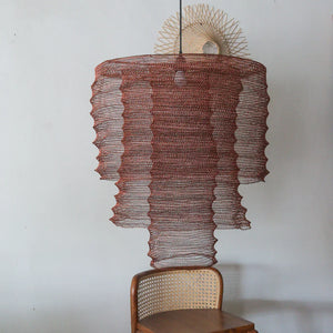 Copper Wire Mesh Chandelier Tiered Siji Design
