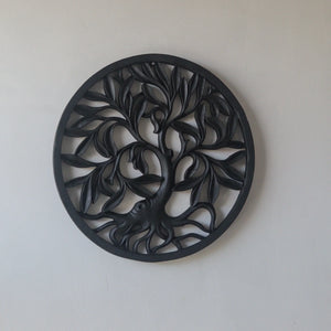 Hand carved Wall Art Black