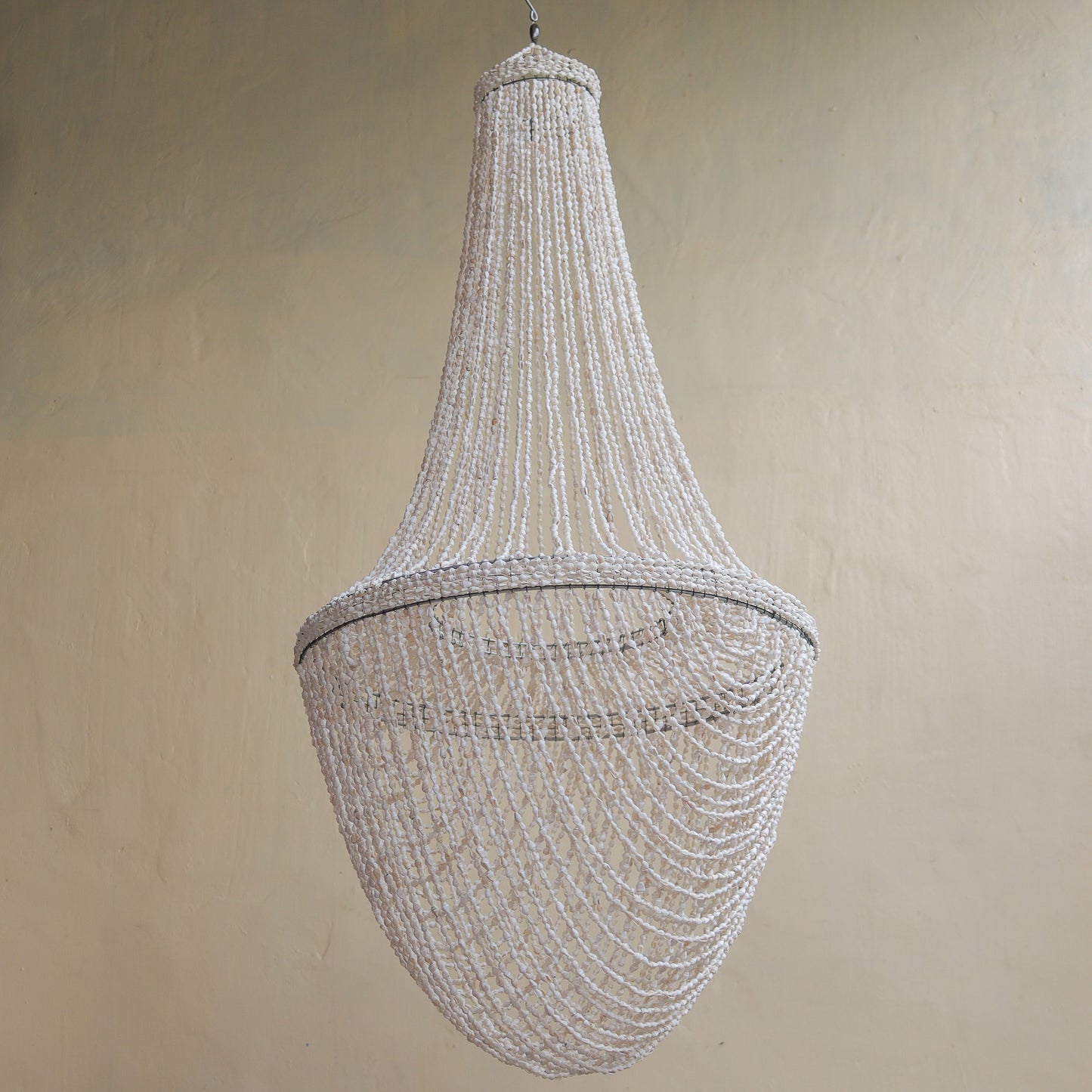 Natura Seashell chandelier,Bohemian decoration,Hanging seashell Lamp,Bali Chandelier