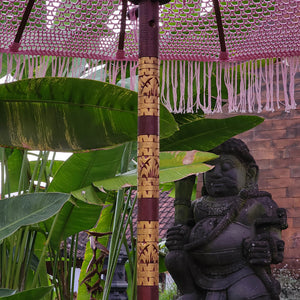 Handmade Macrame Parasol Bali in Pink