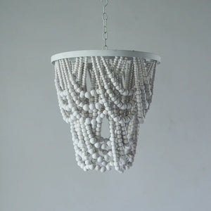 Home Decor beaded Lamp White