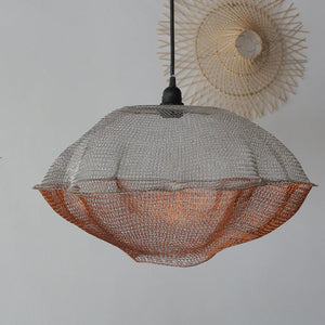 Wire Chandelier in Copper