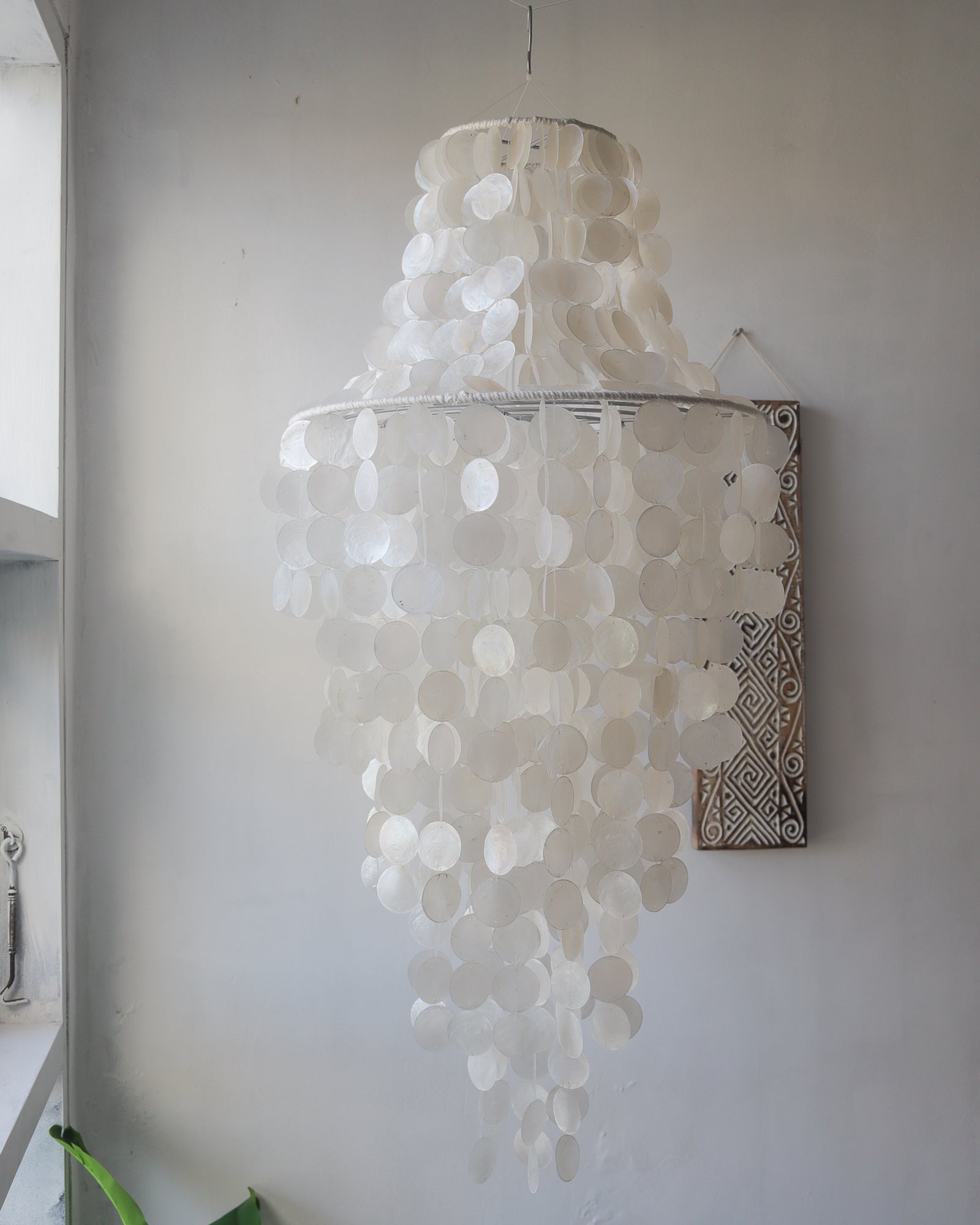 Capiz Shell Chandelier Bali